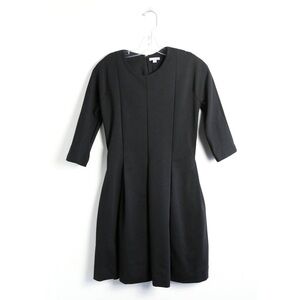 GAP Pleated little black dress fit flare classy business casual fit flare 4 warm